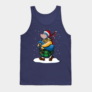 The Scottish Mole Of Kintyre Plays Bagpipes At Christmas! Tank Top